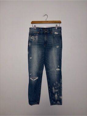 Abercrombie & Fitch • Distressed Splatter Jeans
